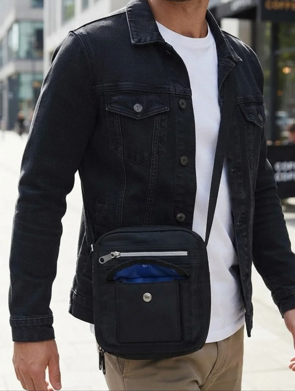 Urban Gear Black Nylon Crossbody Travel Bag - NWOT 7